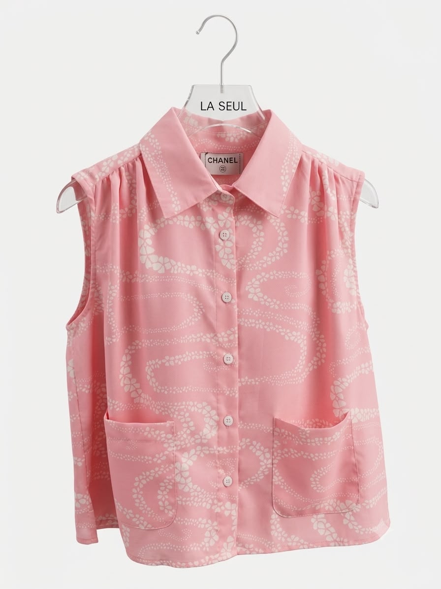 Chemise cut Chanel pink - Image 1