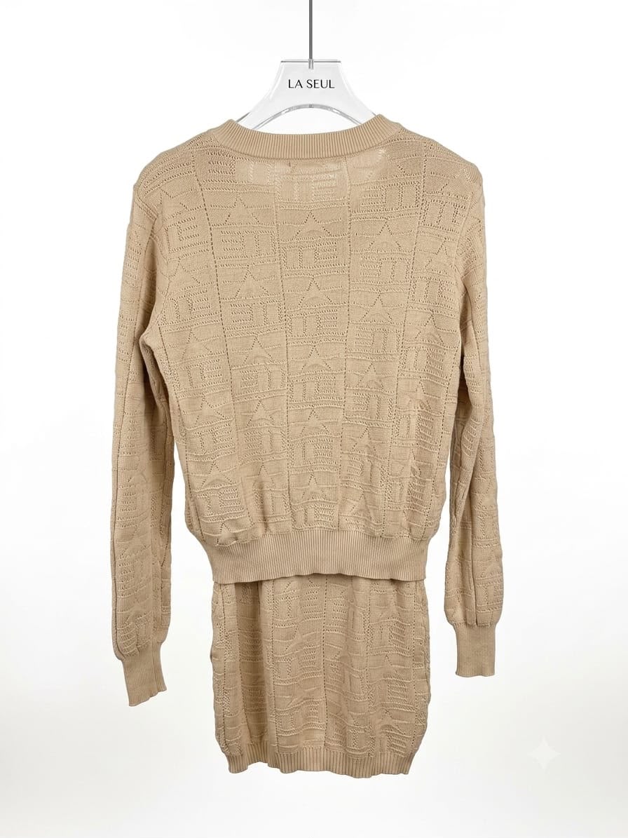Balmain two-piece beige dress - Image 3