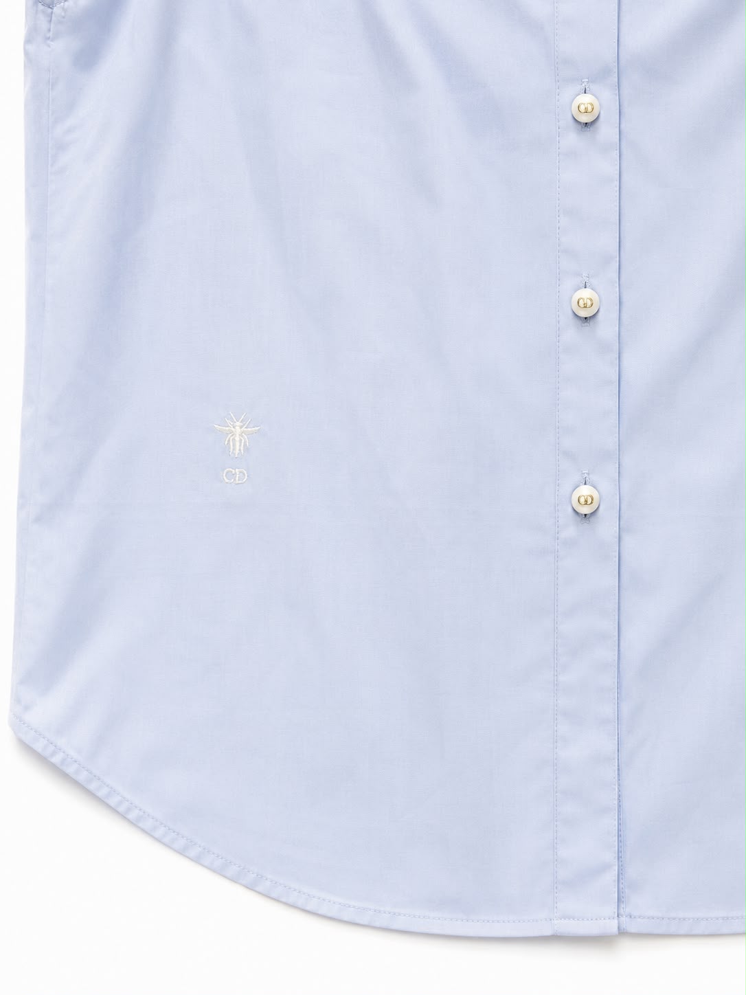 Blouse cap sleeve bb blue Christian Dior - Image 3