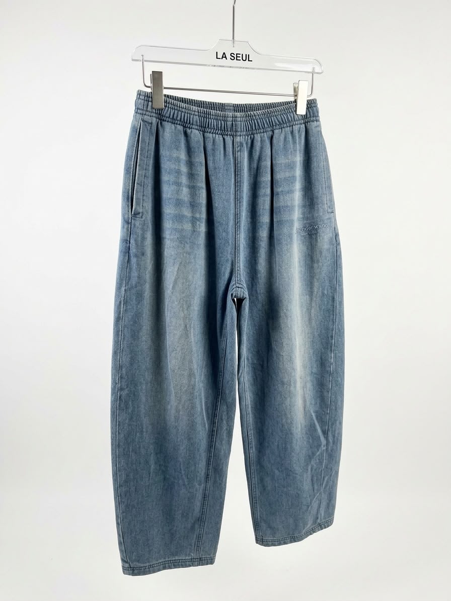 Alexander Wang Blue Wide-Leg Pants - Image 1