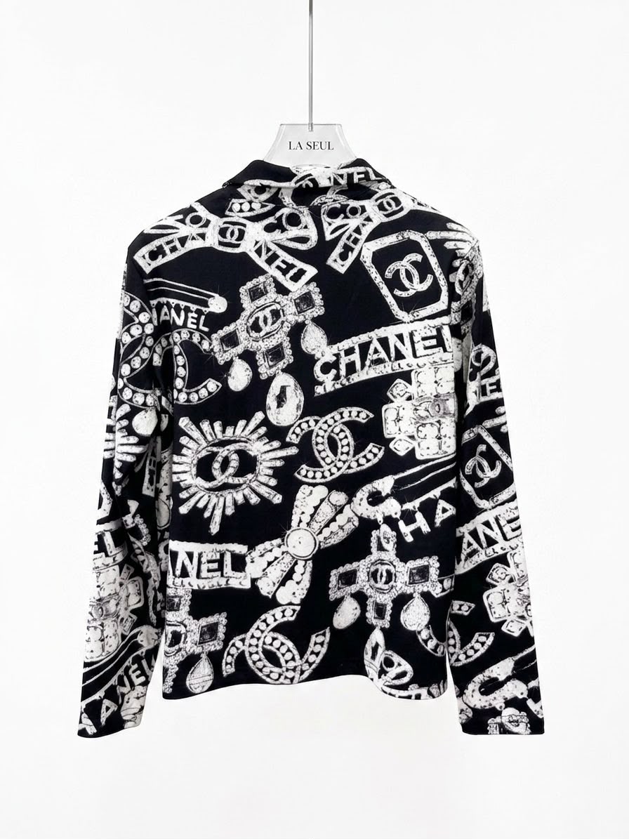 Chanel knitwear Black and white full-coverage - Image 1
