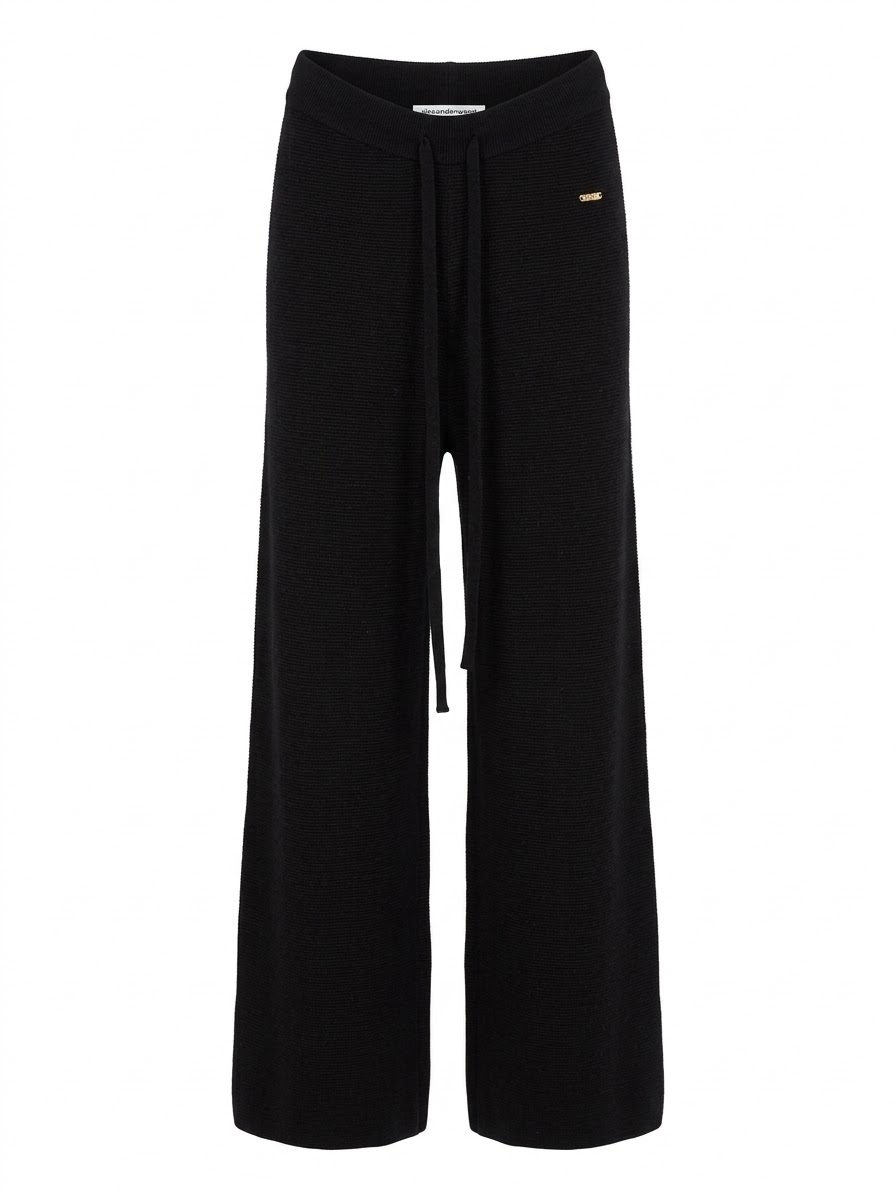 Suit knit black long zipper - Image 1