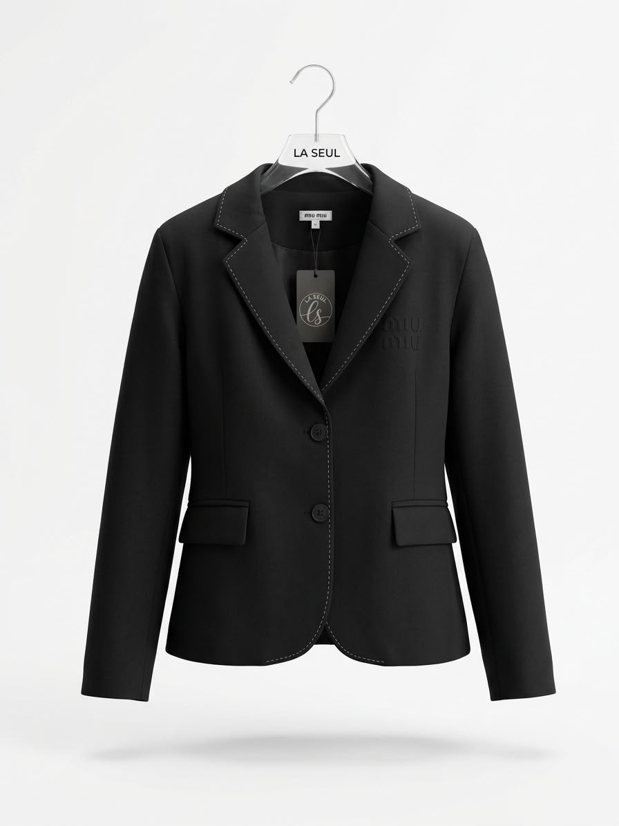 Miu Miu Black Suit with Skirt - Image 2