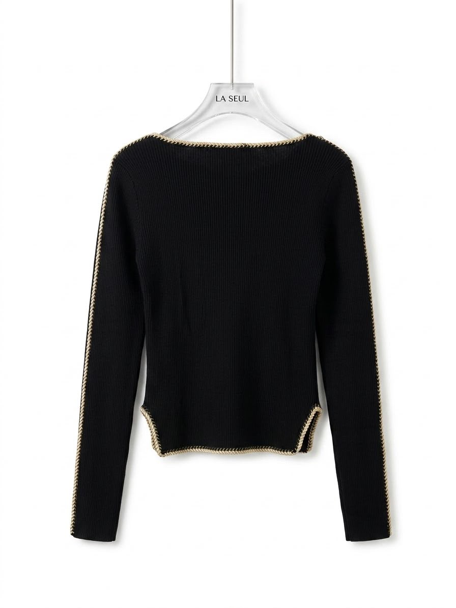 Chanel Knit Sweater Black - Image 1