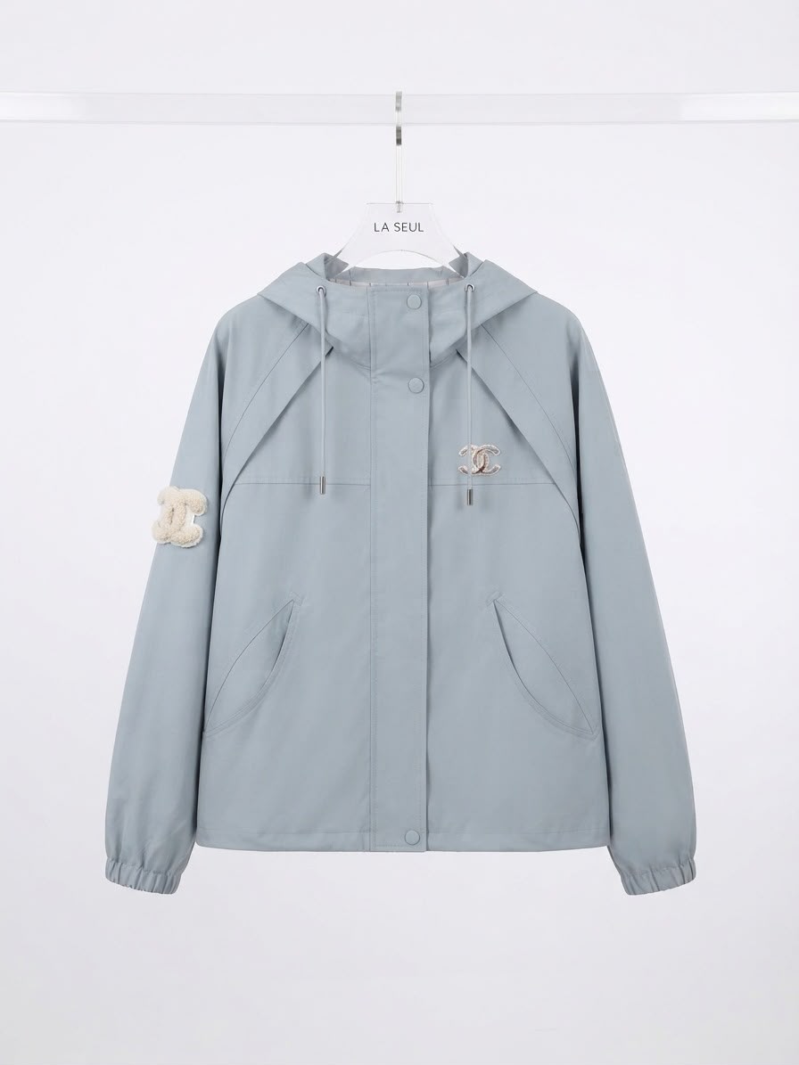 Chanel baby blue jacket - Image 1