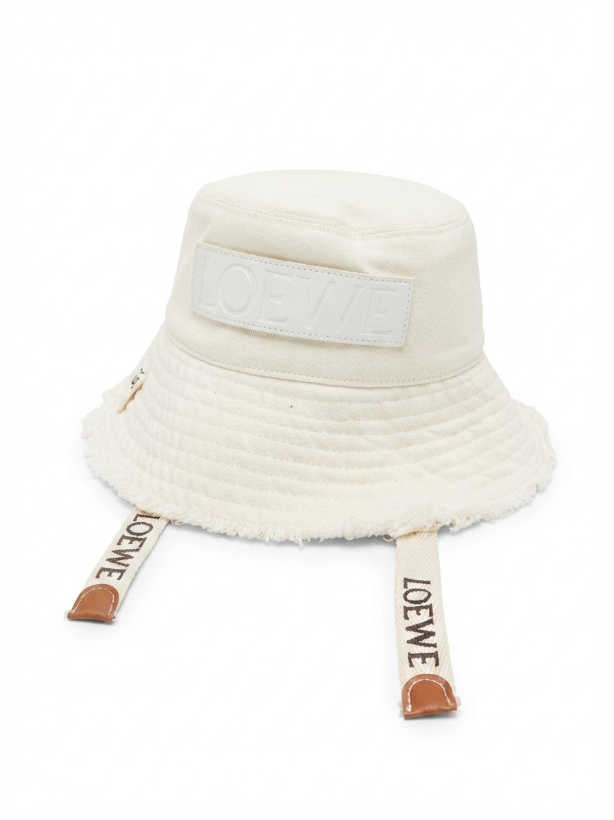 LOEWE BUCKET  CAP OFF WHITE LOGO - Image 1