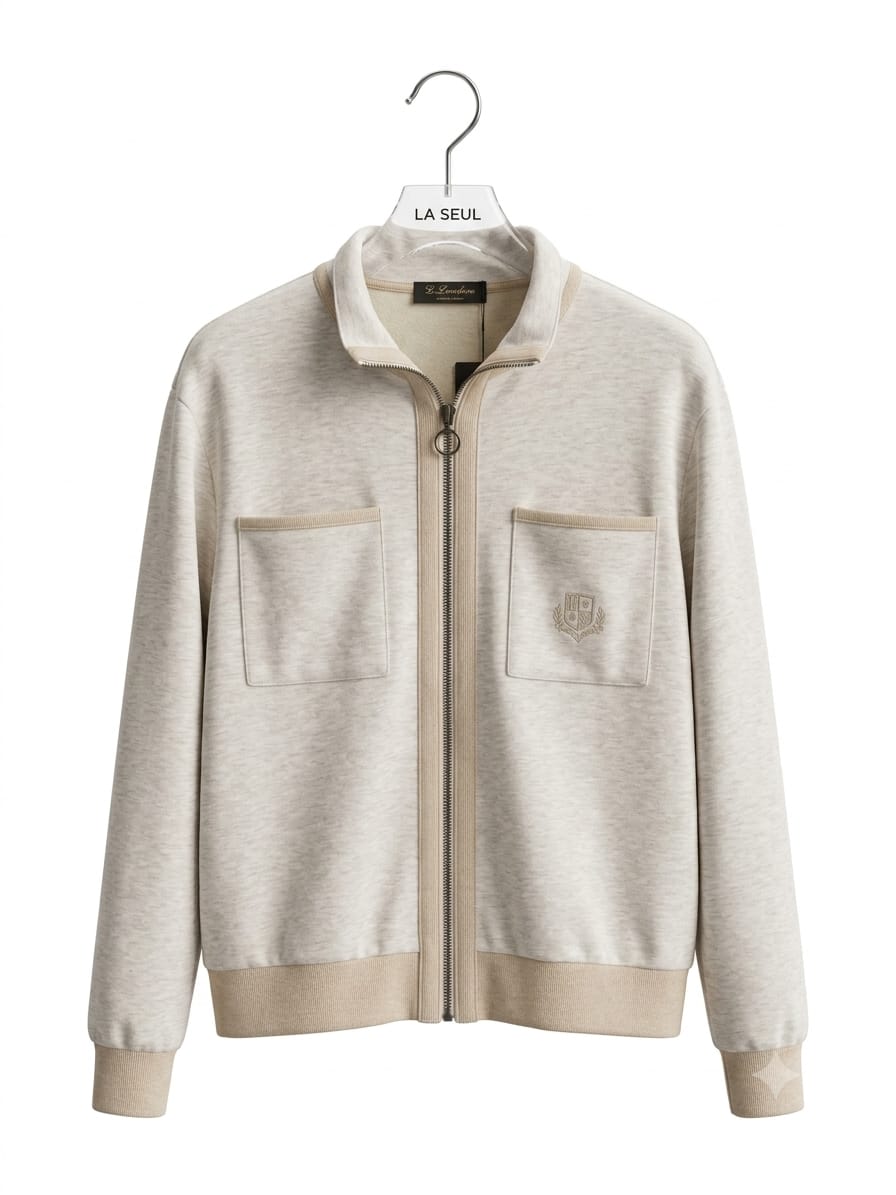 Beige Loro Piana Melton suit - Image 1