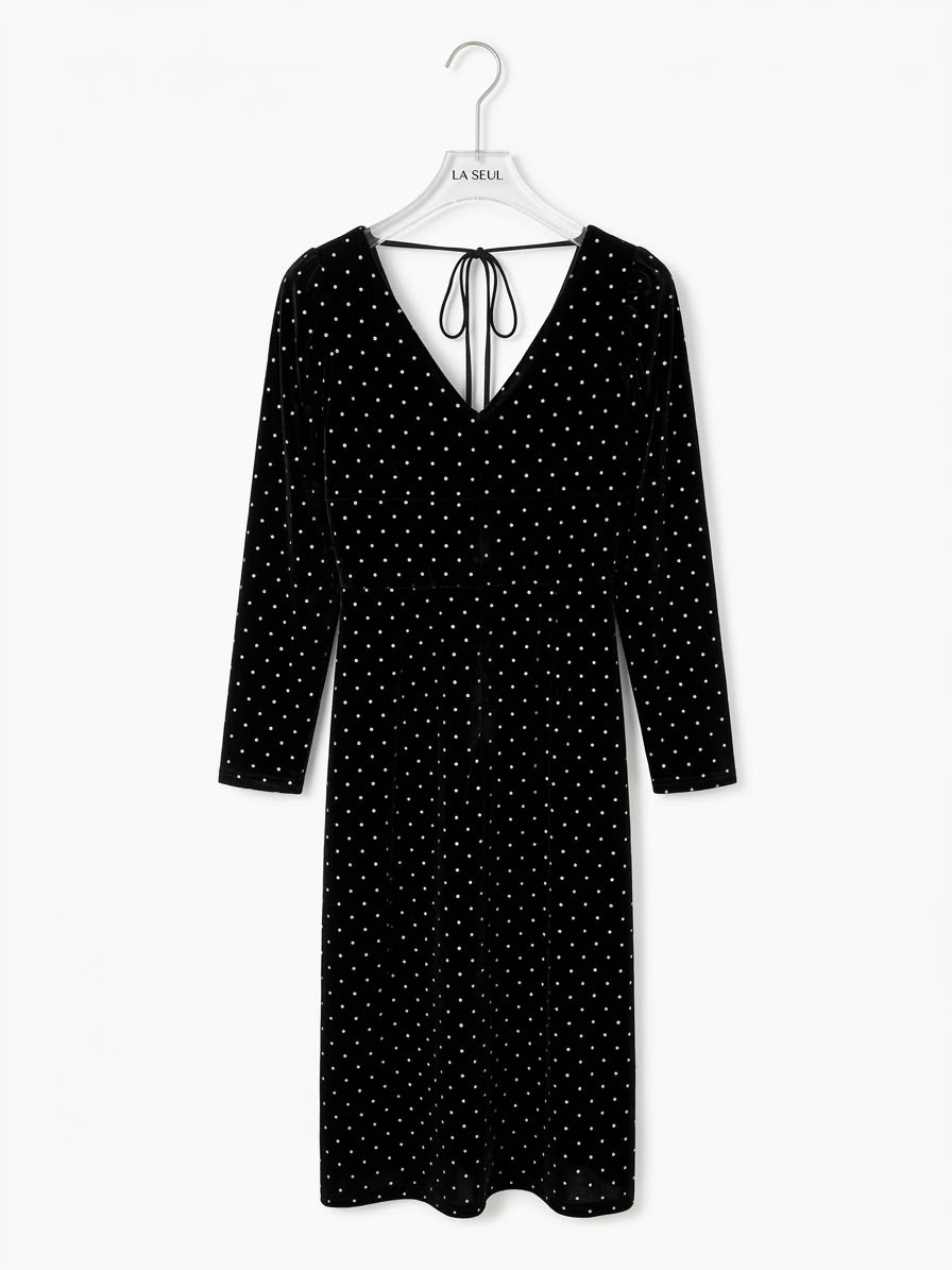 Dress Black rhinestone - Image 1