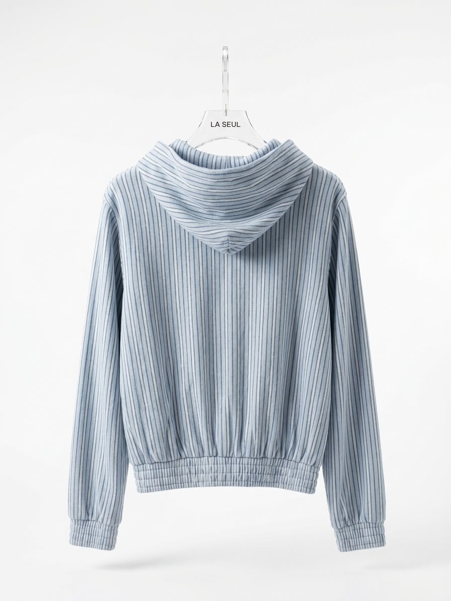 Balenciaga Light Blue Striped Suit - Image 3