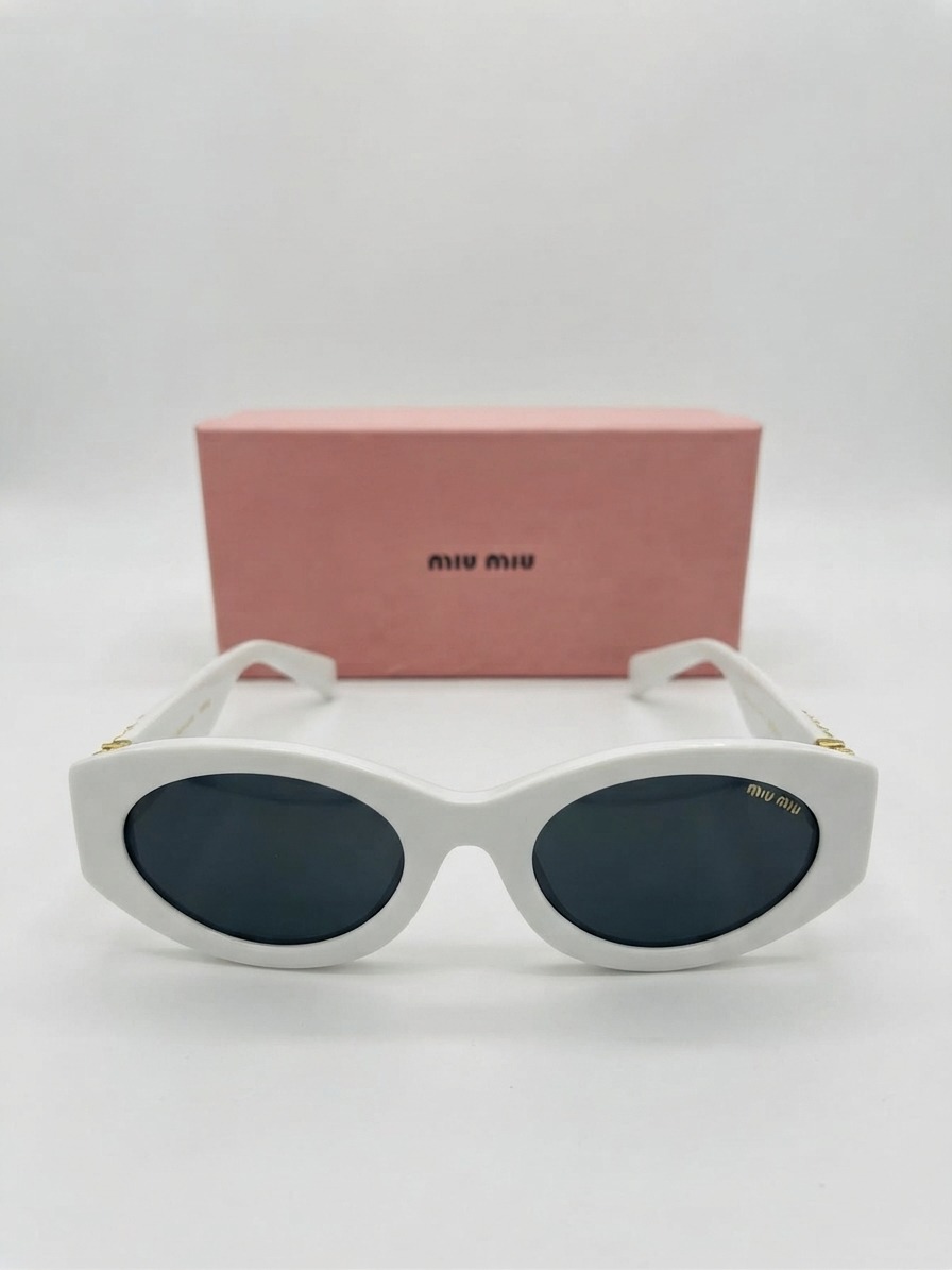Sun glass miu miu white - Image 2