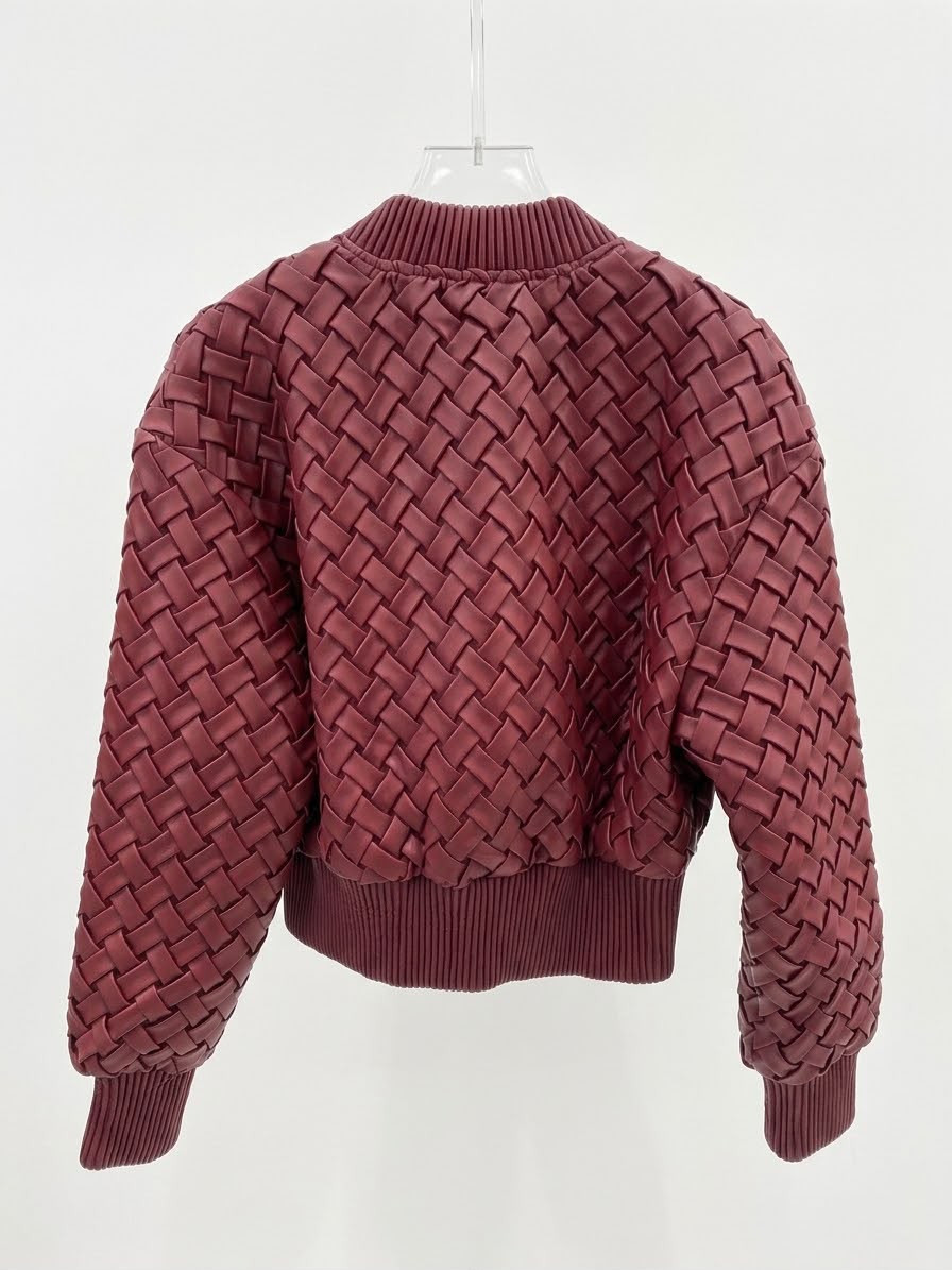 jacket lazer burgandy - Image 2