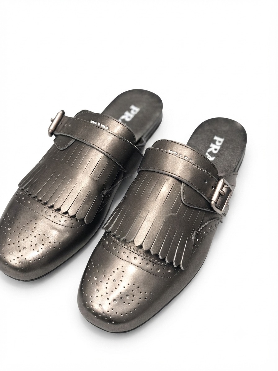 leather sabot black - Image 1