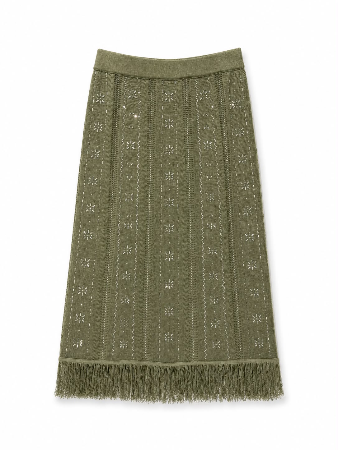 Set knit olive sequined - Image 5