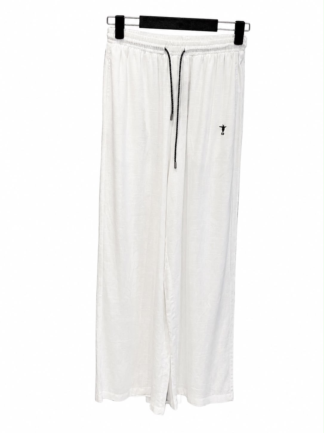 Pant high waisted wide leg white - Image 1