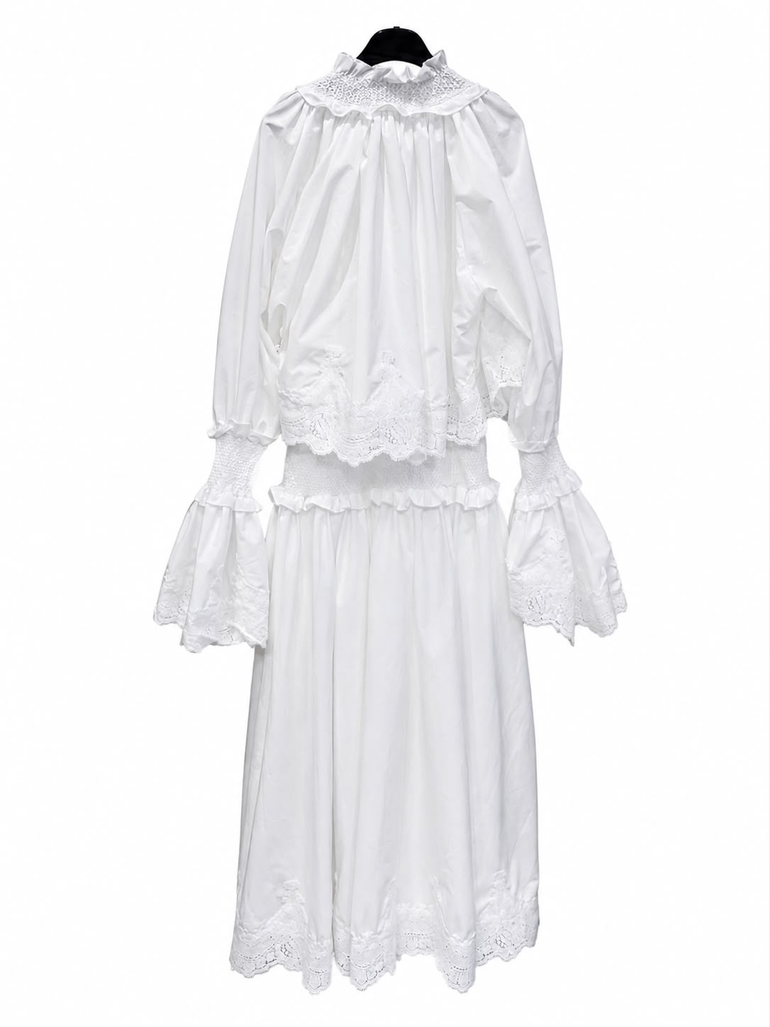 Maxi dress white lace lond - Image 1