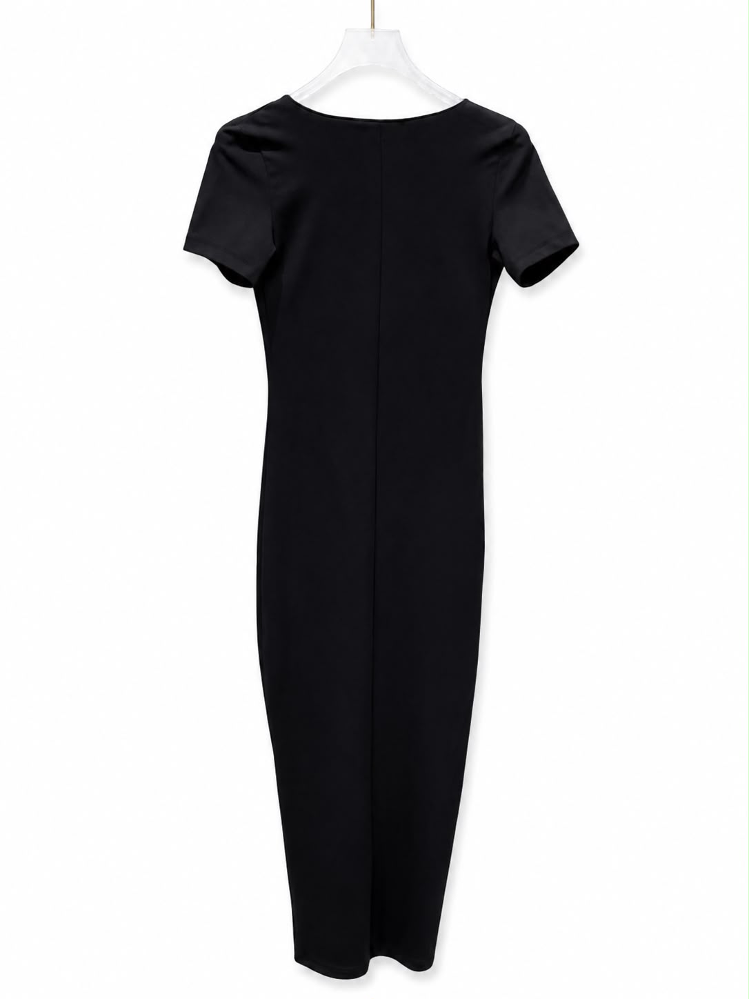 Dress black short sleeve - Image 3