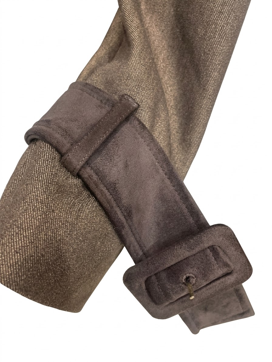 Suit brown with belt selve - Image 3