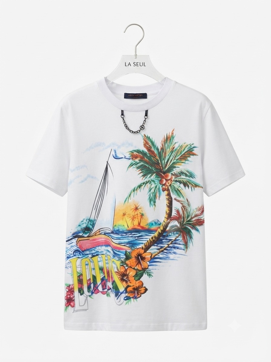 T-shirt l.v white - Image 1