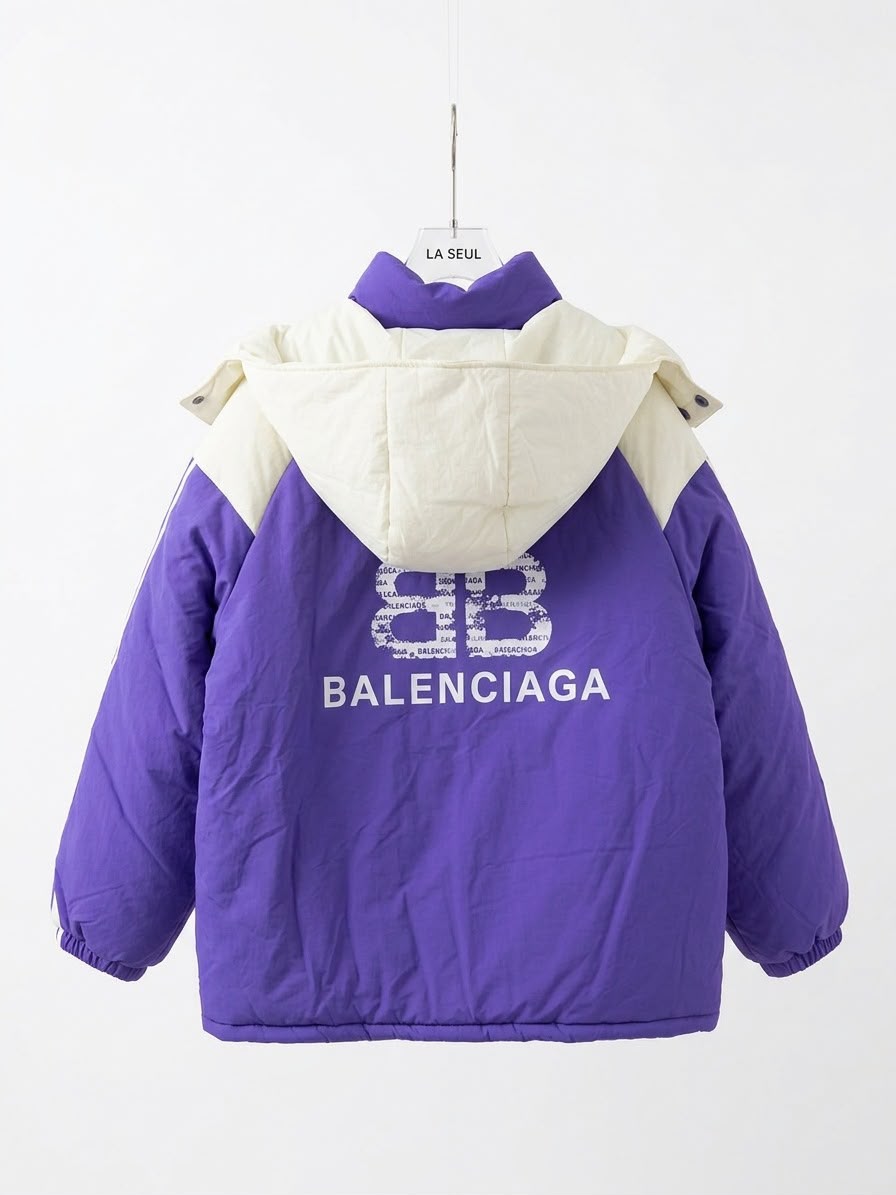 Purple and white Balenciaga jacket - Image 2