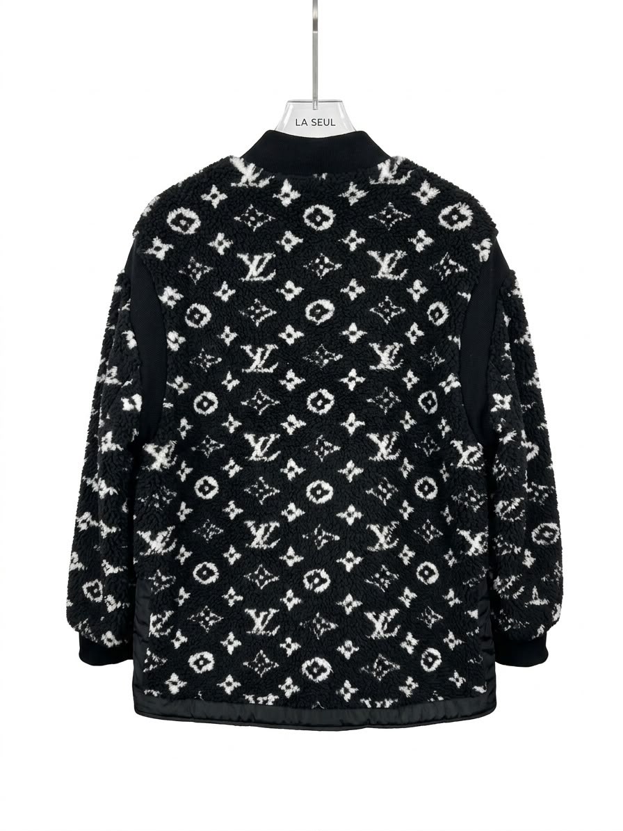 Black Louis Vuitton full-coverage jacket - Image 1