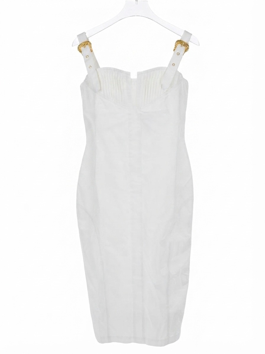 Dress white gold bukle straips - Image 2