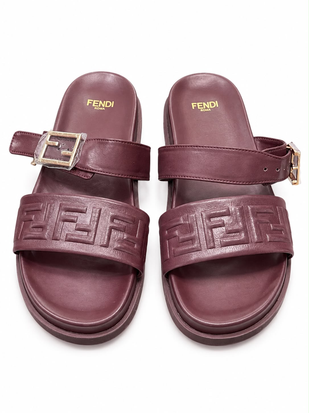 Slipper Fendi burgundy - Image 1