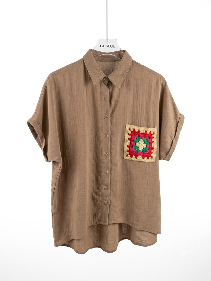 shirt top show beige - Image 1