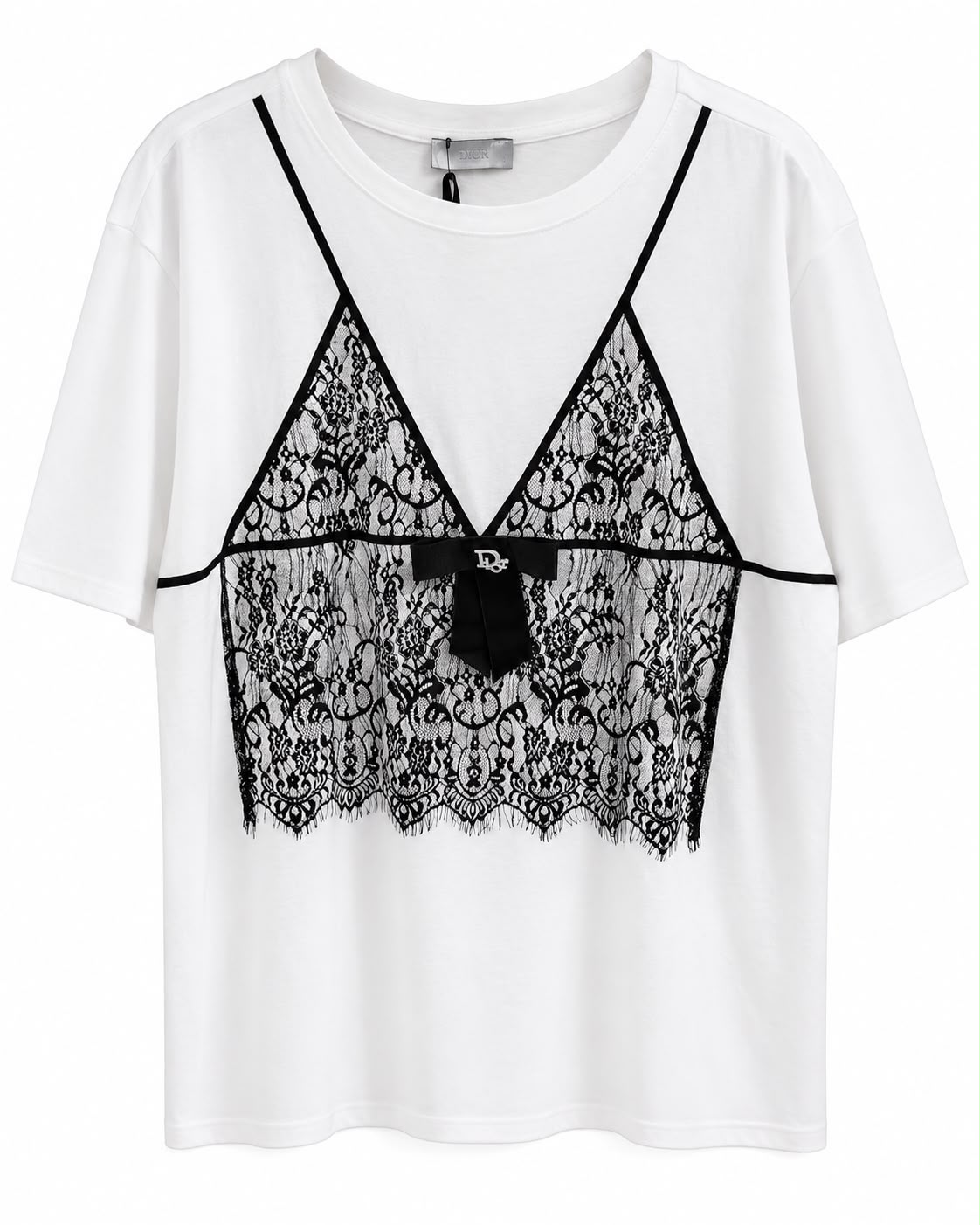 T.shirt white & black Dior - Image 1