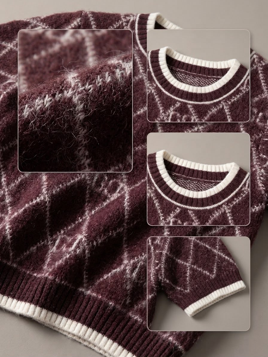 GUCCI Signature Burgundy Knit - Image 3