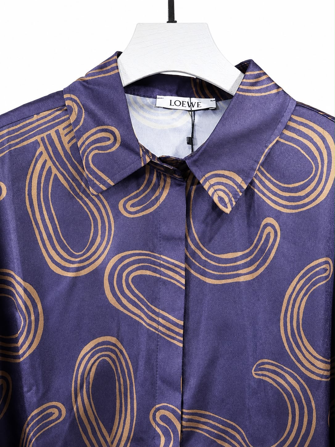 Set satin printed navy blue - Image 4