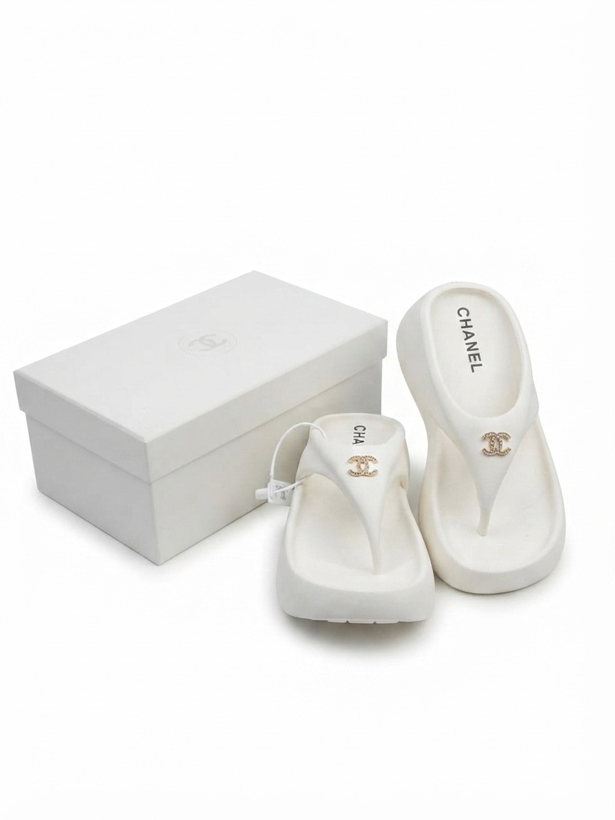 slipper white platform - Image 2