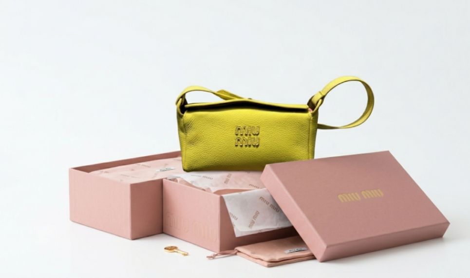 bag miu miu mini yellow