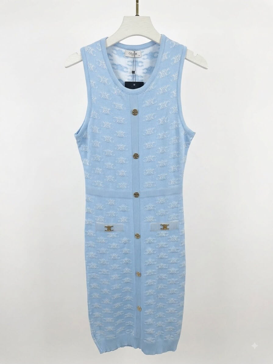 Dress cut CELINE Baby Blue