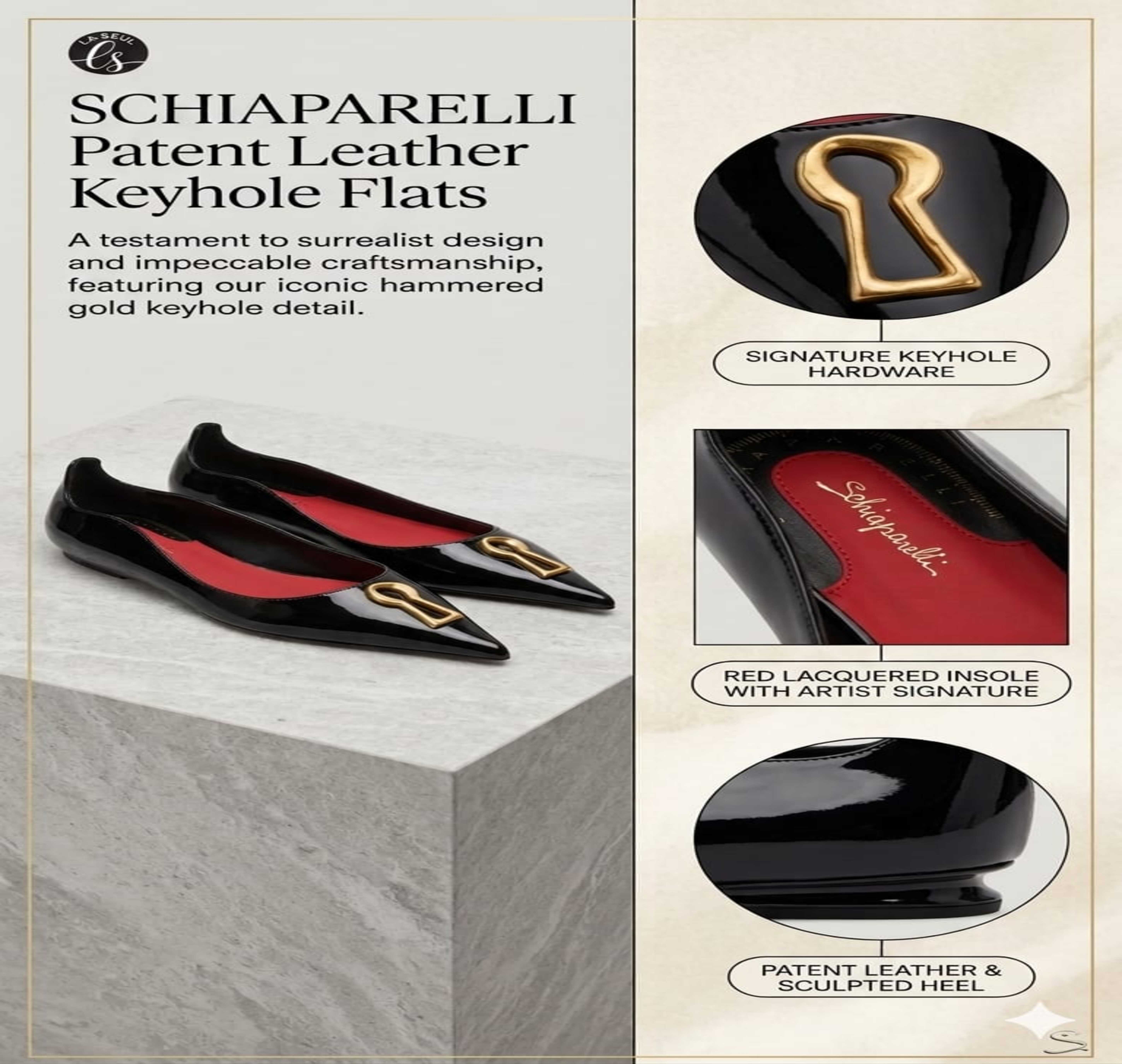 Heelz schiparelli Black Keyhole