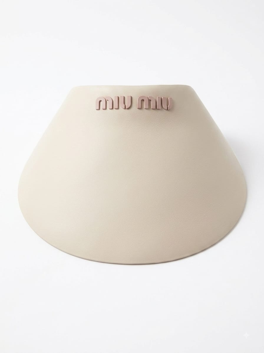 Miu miu visor cap pink