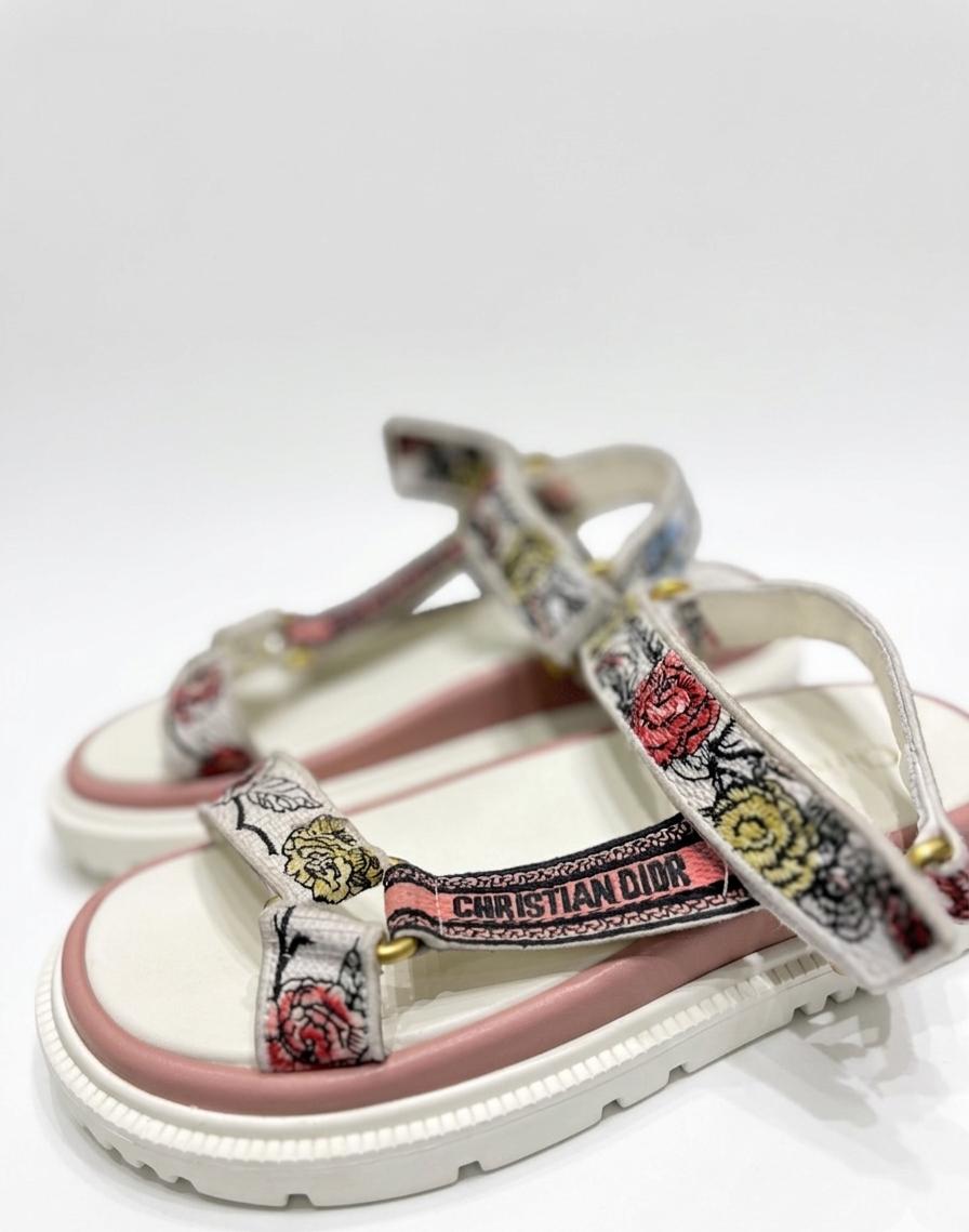 sandal dior white & pink