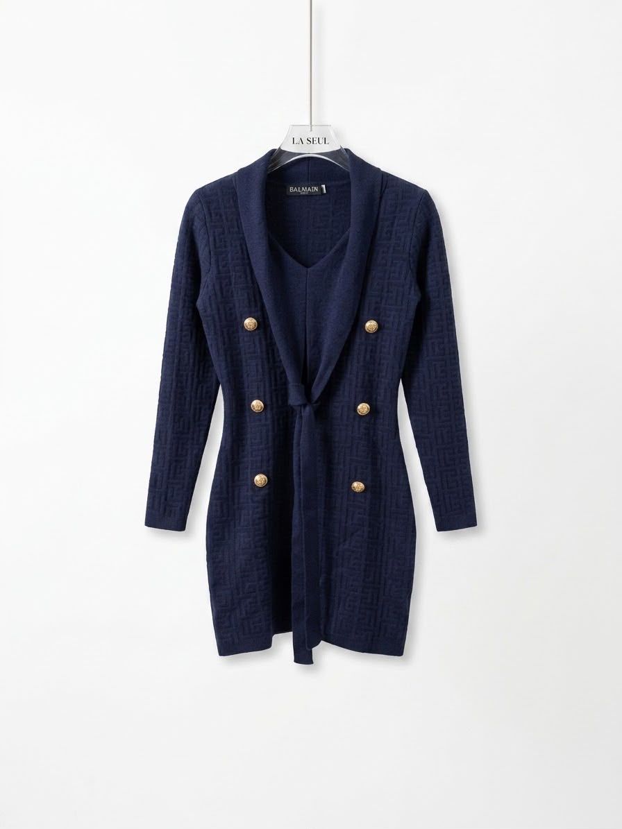 Short Dress balmian Navy blue