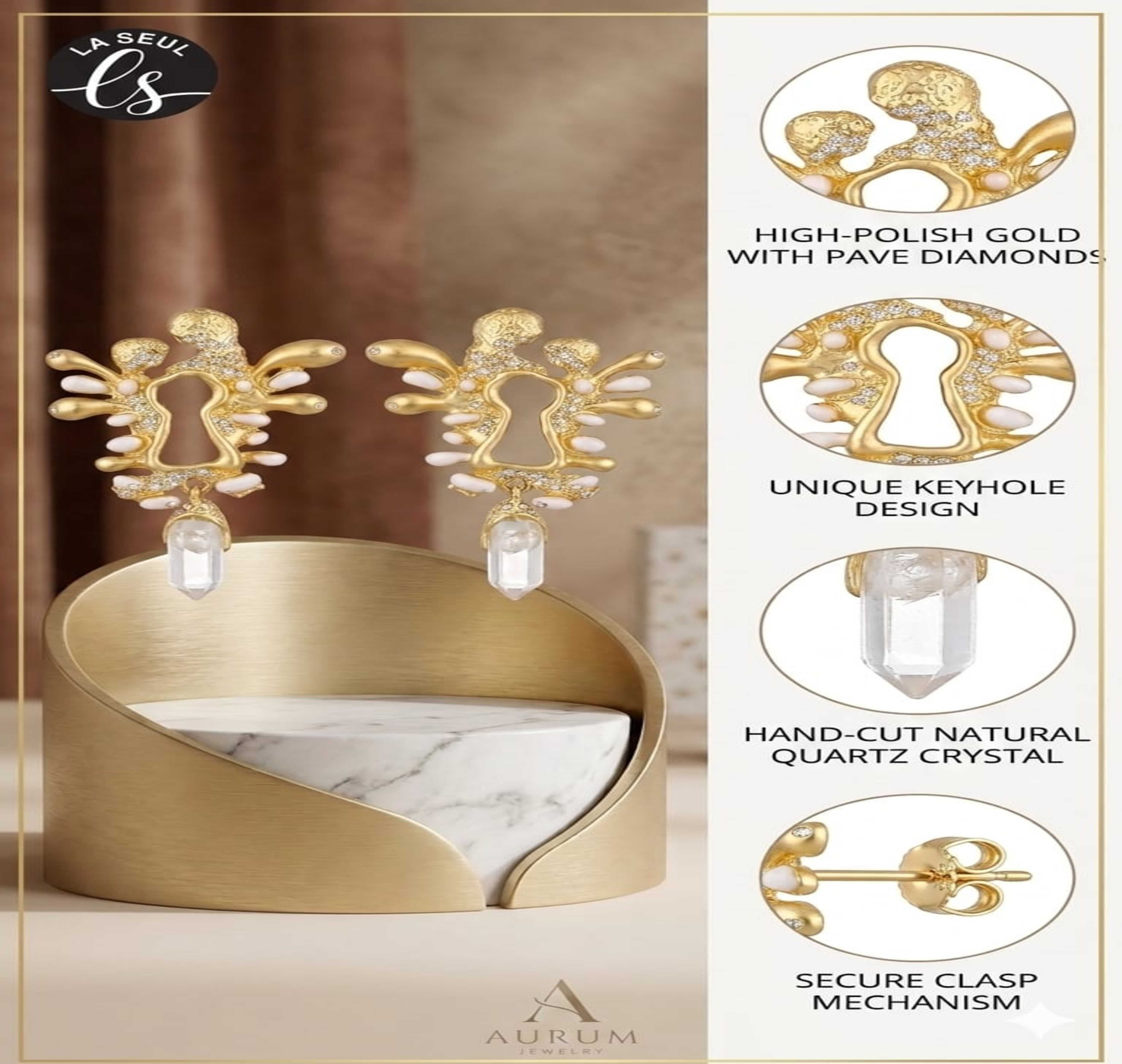 Gold Dangle Earring