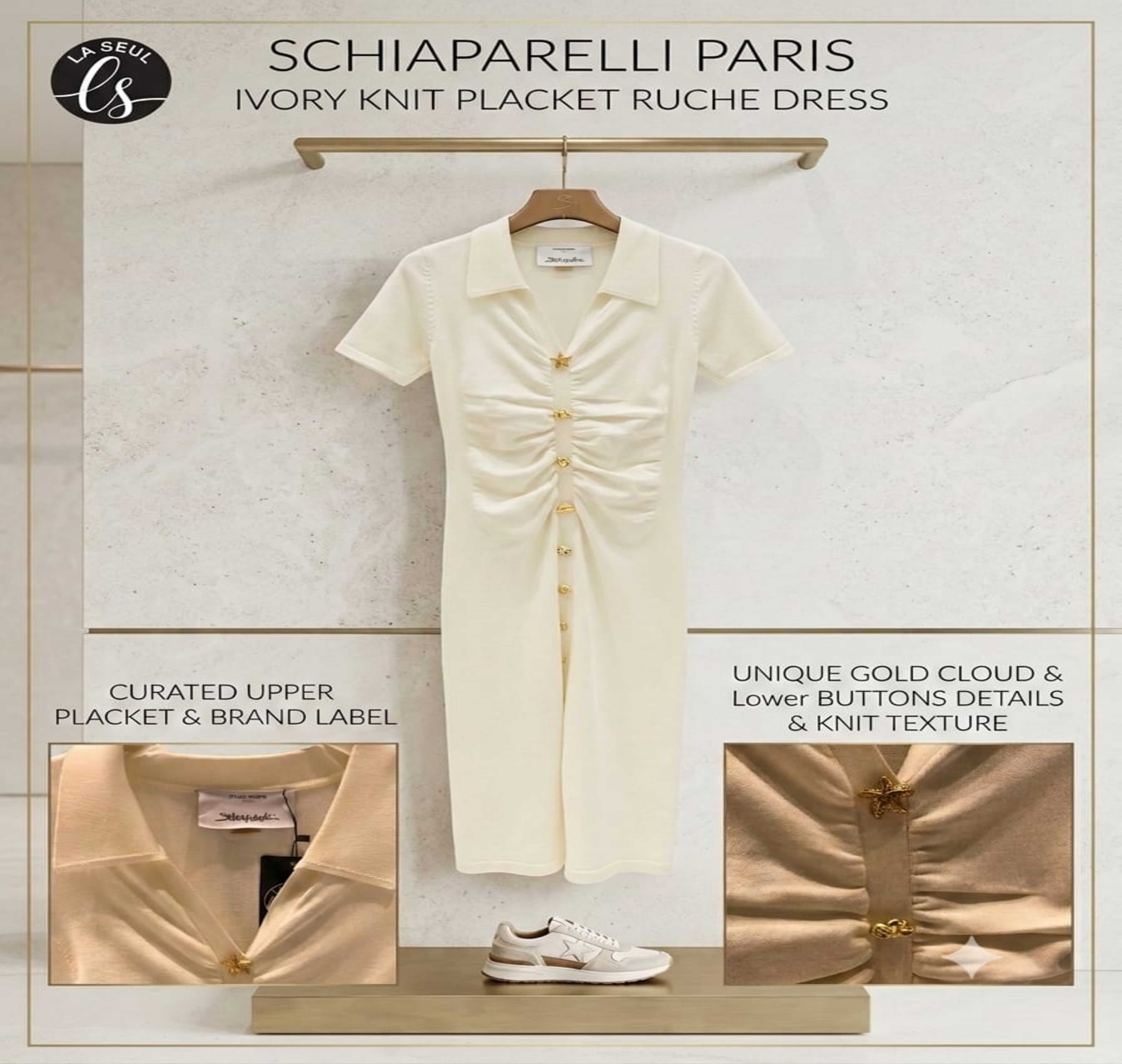 schiparelli Dress Off White