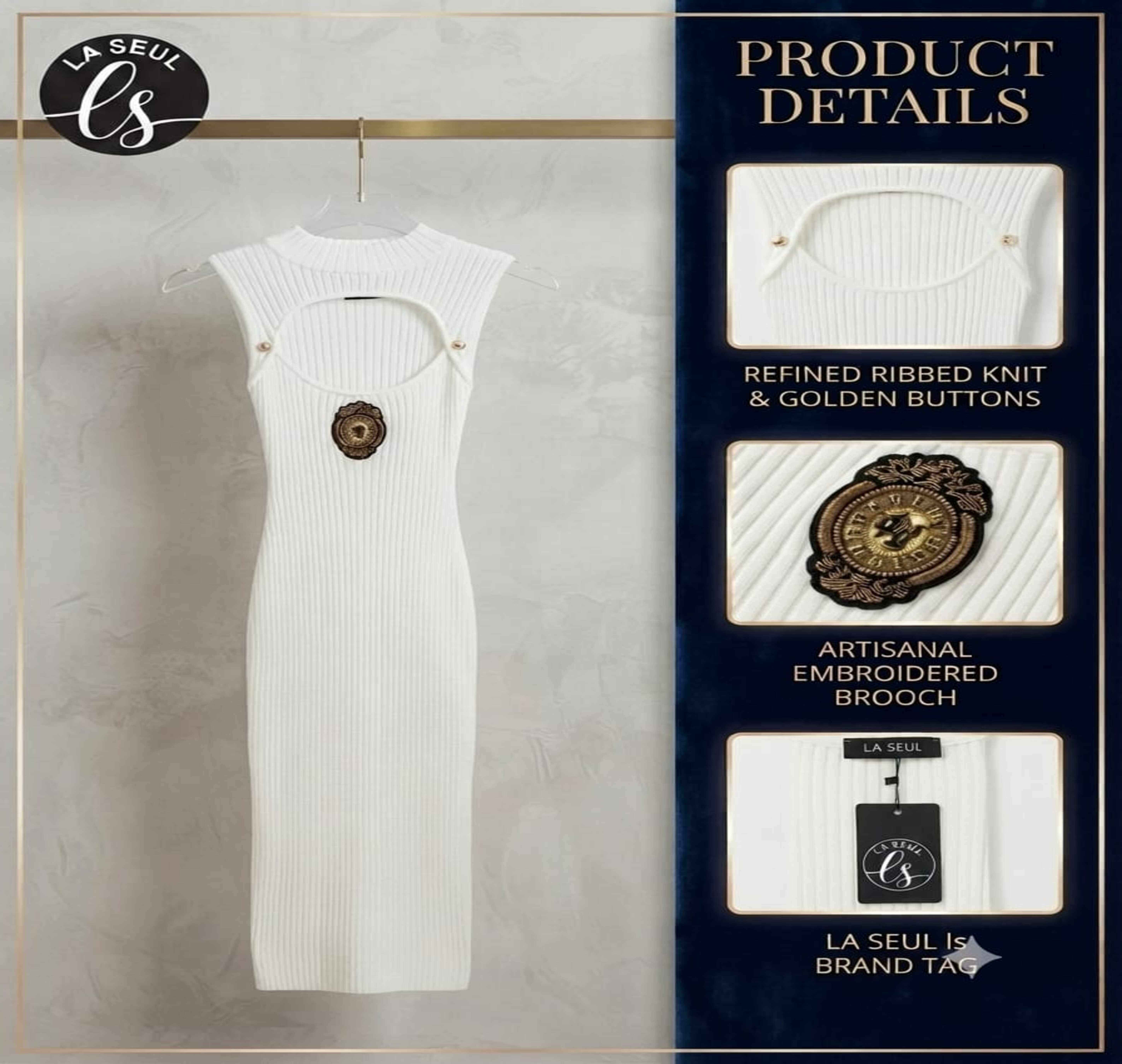 dress D&G white cut
