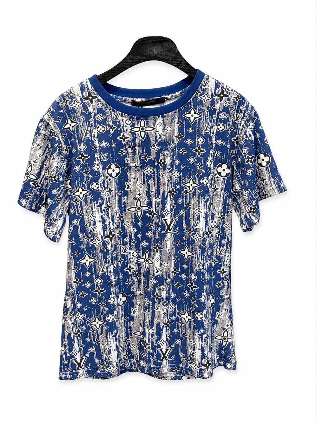T-shirt lv blue& white
