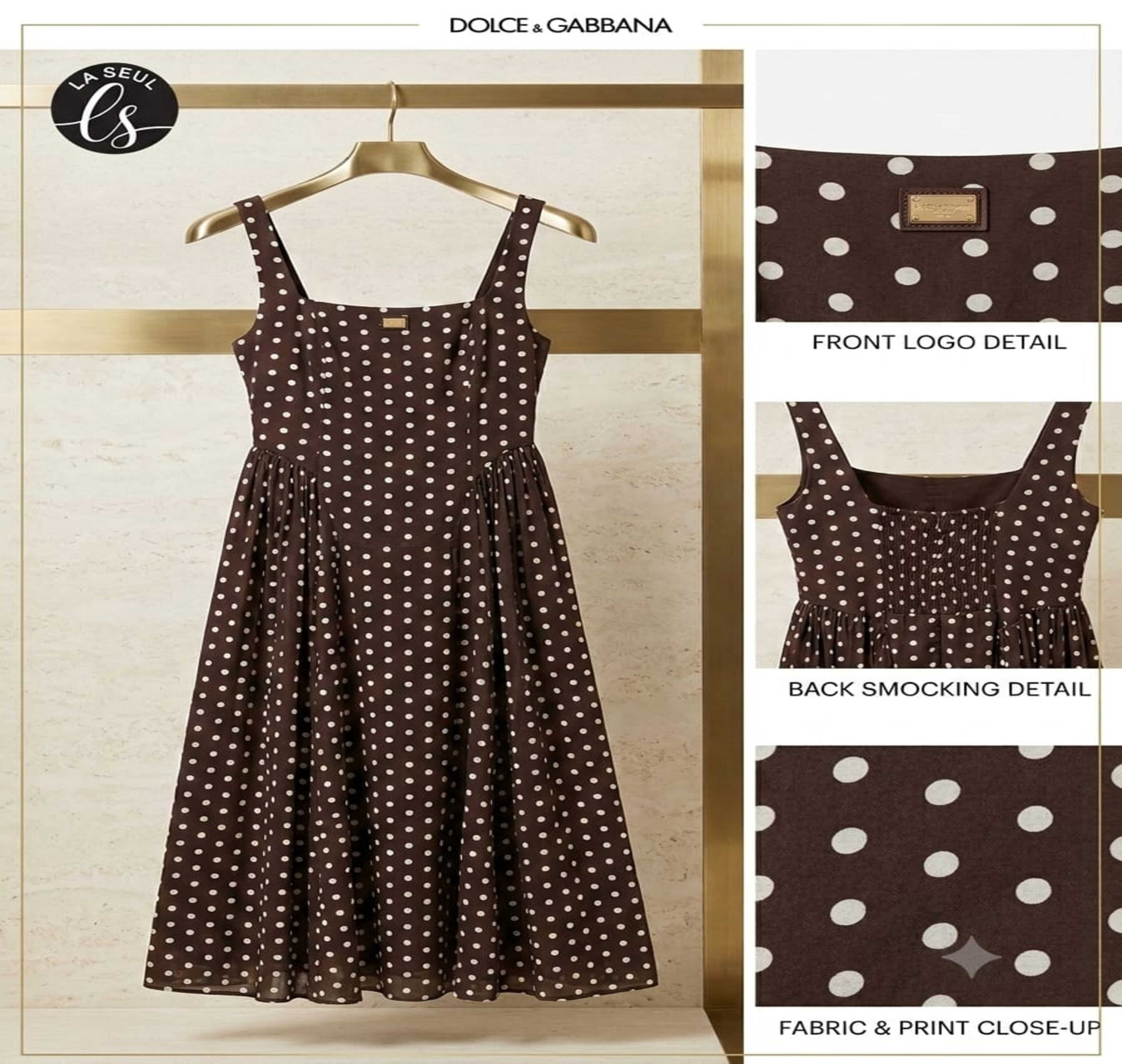 D&G Dress Brown Dot